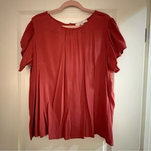 LOFT Women's Button Back Blouse